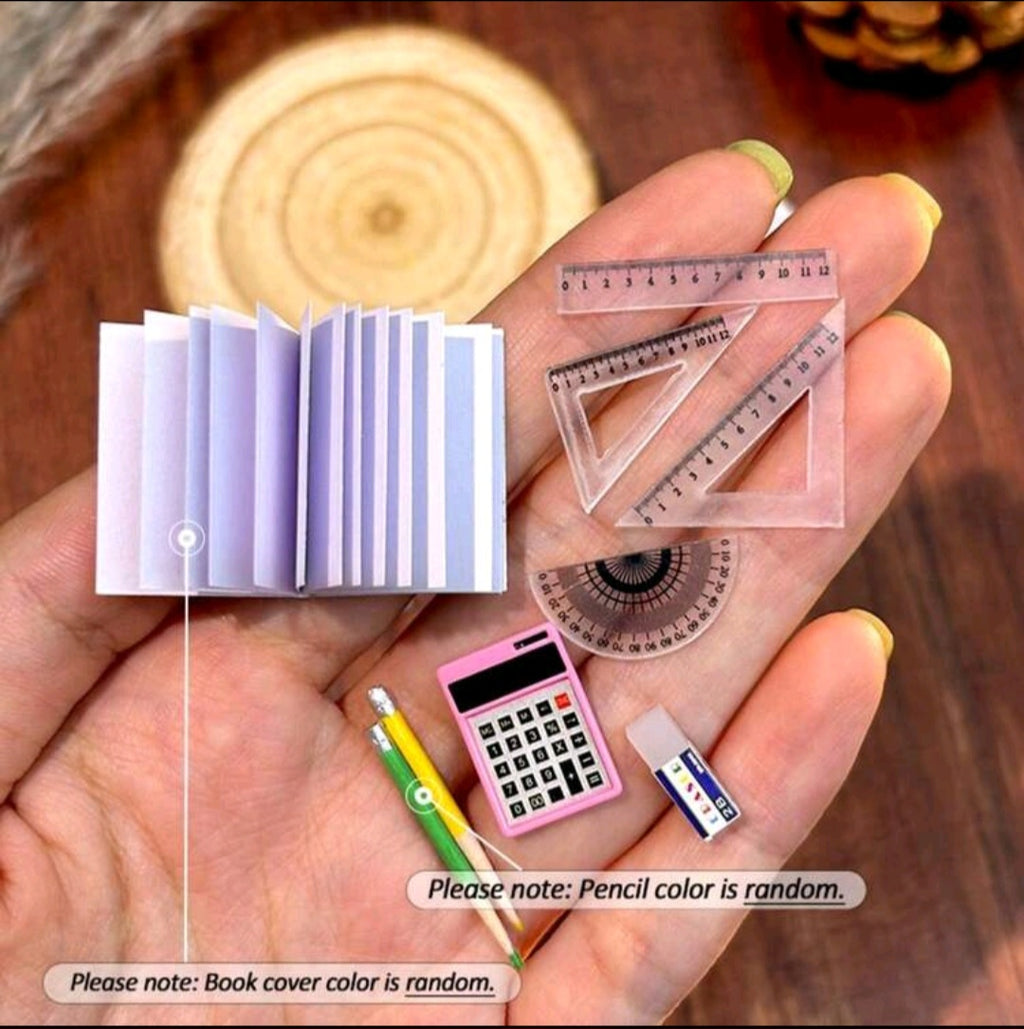 Miniature School Supplies Set