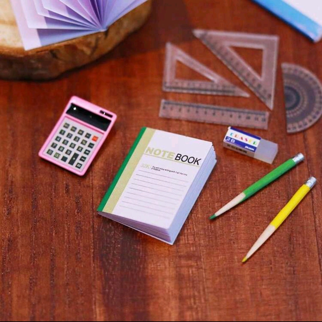 Miniature School Supplies Set